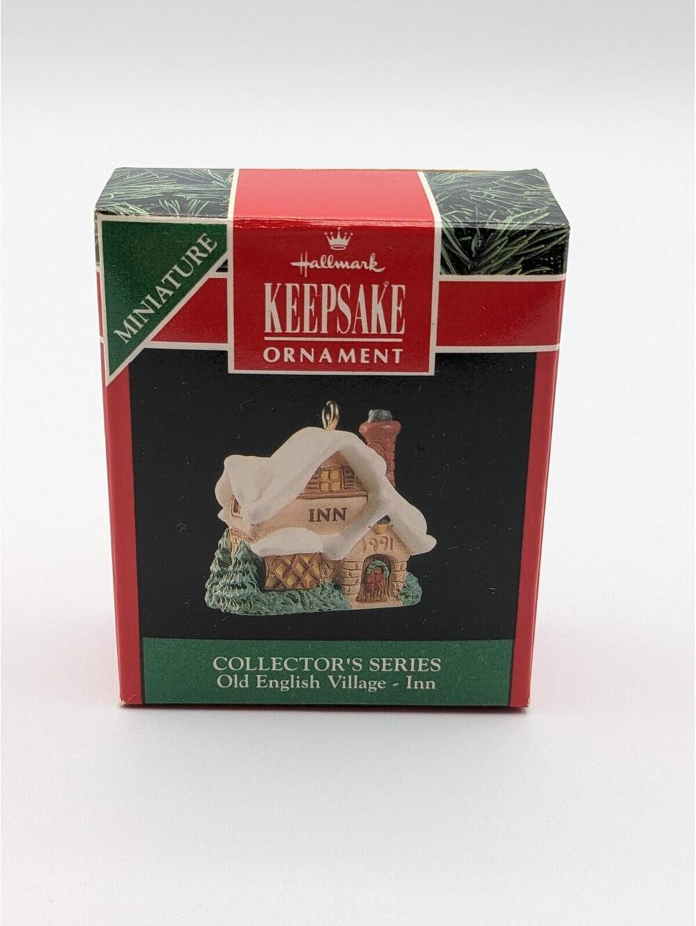 Hallmark Keepsake Old English Village Inn Miniature 1991, 4th in Series, New